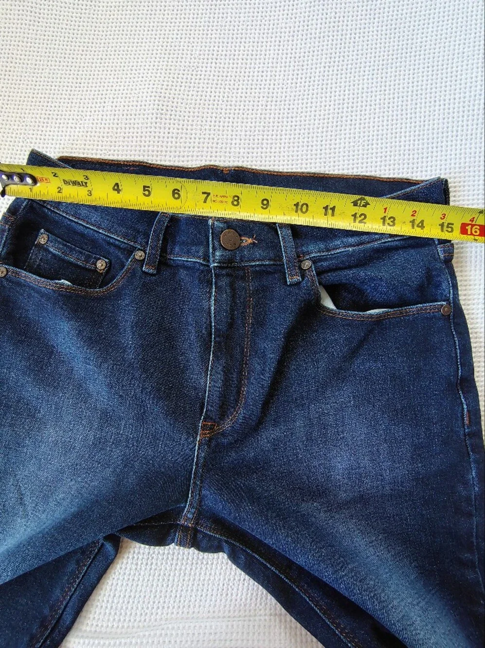 Mott & Bow Men's Dark Blue Slim Fit Jeans Size 30